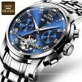 OLEVS 6607 Men's Multi-function Automatic Mechanical Watch with A Variety of Styles To Wear with A Multi-function Button Watch